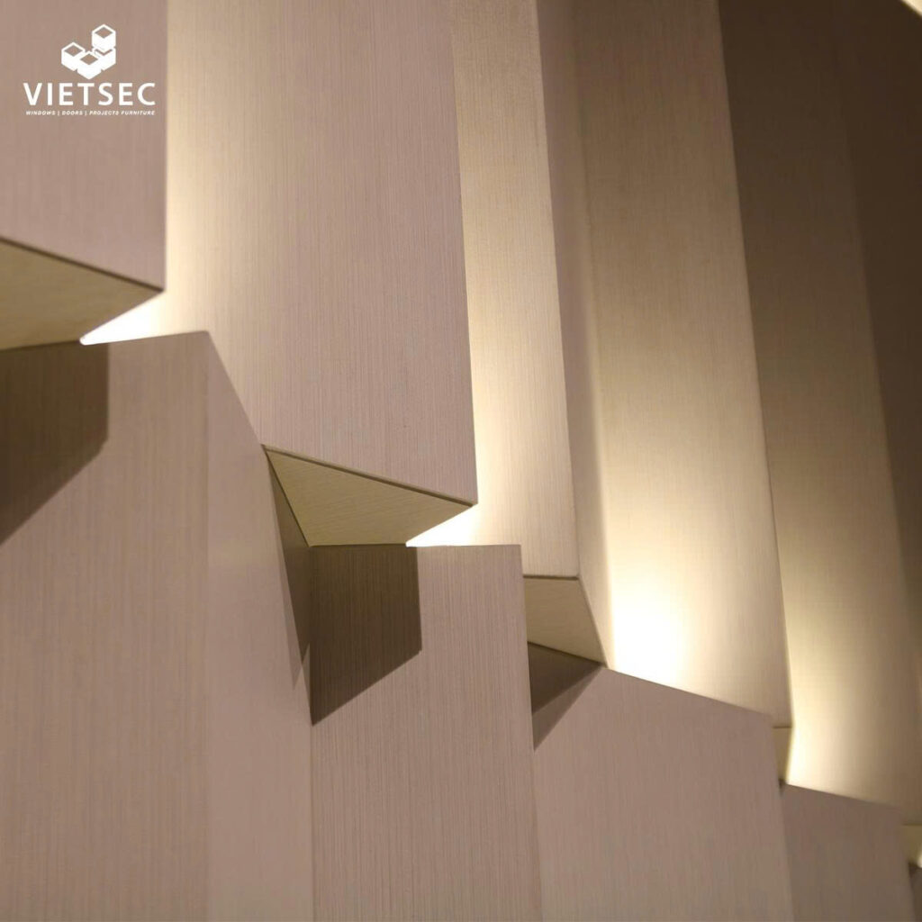 Premium materials selected to reflect the prestige of the project.